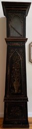 Habersham Styled Black Grandfather Clock / Wooden Cabinet