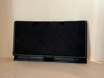 Coach Monogram Check Book