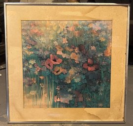 Watercolor Flower Field Print