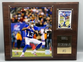 Odell Beckham Jr. New York Giants Player Plaque