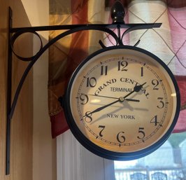 Double Sided Analog Wall Clock