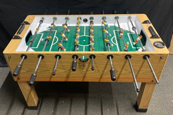 Solid Wood Butcher Block Finish Professional Foosball Table With Ashtray