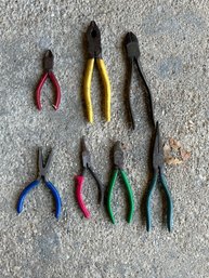 Assorted Lot Of Pliers, 7 Piece Lot