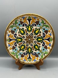 Sevillarte Spain Gold Plated Decorative Plate