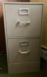 Two Drawer Metal Filing Cabinet