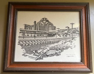 Christopher Paul Bollen Union Station Tacoma Print Framed