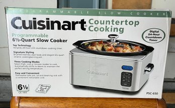 Cuisinart Countertop Cooking Programmable 6-Quart Slow Cooker - New In Box