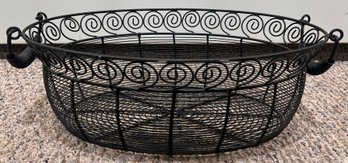 Metal Wire Oval Basket