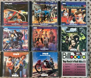 Assorted Classic Rock CDs, 9 Piece Lot