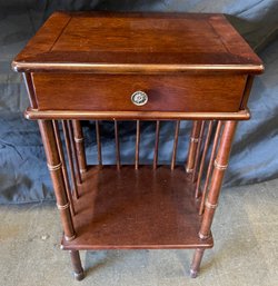 Spindle Single Drawer End/accent Table