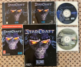 StarCraft Blizzard, Starcraft Blizzard Expansion Pack, Starcraft Strategy Guide & Starcraft Manuel - 5 Pcs