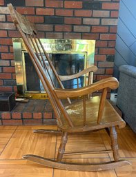 Solid Wood Armed Rocking Chair