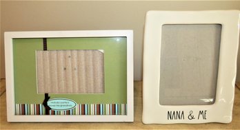 Picture Frames, 'nobody's Perfect Except The Grandkids' & 'nana & Me' - Lot Of 2