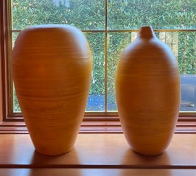 Wood Design Vases - 2 Piece Lot