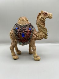 Bejeweled Single Hump Resin Camel Statue