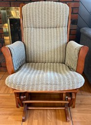 Solid Wood Rocking Chair With Cushions