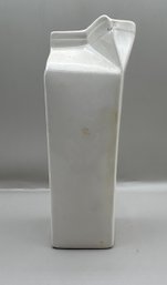 Ceramic Milk Box Flower Vase
