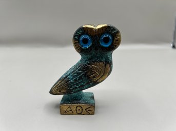 Bronze Owl Of Athena Symbol Of Wisdom, Knowledge, Prudence, Change And Intuitive Development