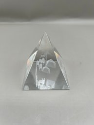 Egyptian Crystal Pyramid 3d Laser Engraving