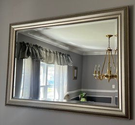 Solid Wood Silver Framed Mirror