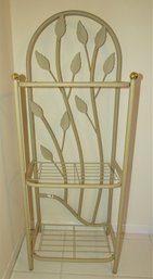 Decorative Shelf/rack Leaf Design Metal 3-Tier