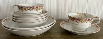 Sealy China Tea Cups & Dishes - 9 Pieces