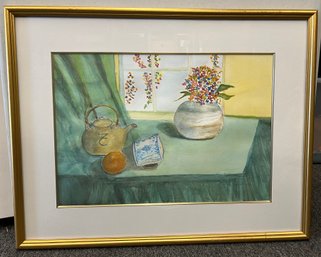 M Marcus Watercolor Still Life Painting 3/98