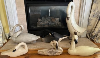 Decorative Life-size Duck Figurines - 6 Pieces