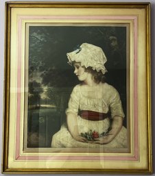 Sir Joshua Reynolds Signed 'Simplicity'  Framed Print