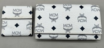 Mcm Trifold Monogram Wallet And Mcm Small Pouch
