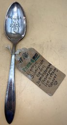Vintage Silver-plated Hand-stamped Grandpas Ice Cream Shovel