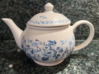 Laura Ashley Sophia Blue & White Floral Teapot