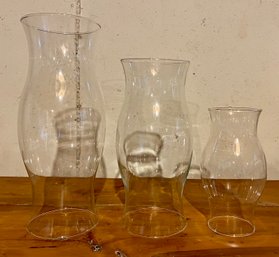 Hurricane Glass Domes - 3 Pieces