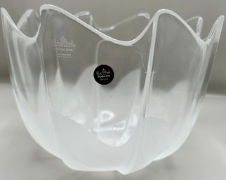 Rosenthal Studio Line Scalloped Frosted Crystal Serving Bowl Made In Germany