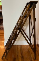 Vintage Styled Folding Library Ladder