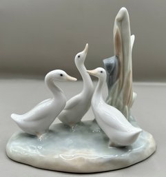 NAO By Lladro Porcelain Three Little Ducks Figurine