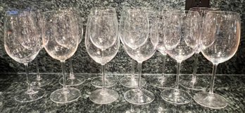 Crystal Wine Glasses 12 Piece Lot