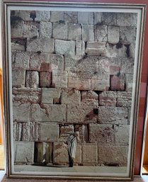 The Western Wall Framed Print Printed In Israel