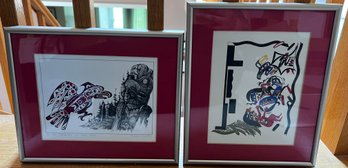 Michael Duncan 'In The Presence Of The Past' & Tim Paul 'earthquake' Framed Prints