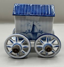 Porcelain Lidded Wagon Made In Holland