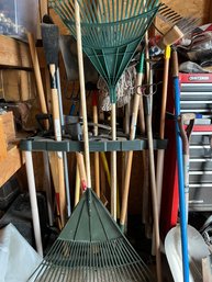 Assorted Racks & Shovels -15 Pieces