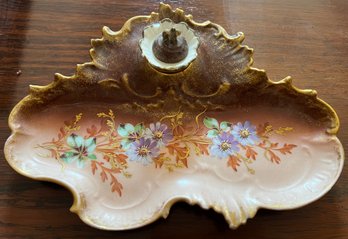 Limoges France Porcelain Inkwell