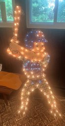Automated MLB NY Mets Lighted Lawn Decor