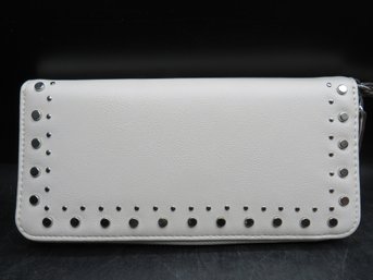 Inc. International Concepts Zippered Ivory Wristlet Wallet