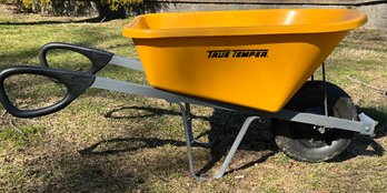 True Temper 6 Cu. Ft. Poly Wheelbarrow With Total Control Handles