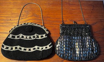 Cold Water Creek And Charlet Beaded Evening Clutches- Pair