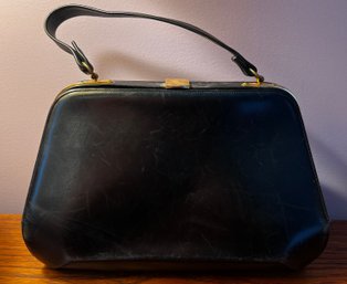 Bienen-davis Black Leather Hand Bag