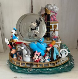 Mickeys 75th Anniversary Steamboat Willie Ride Musical Snow-globe