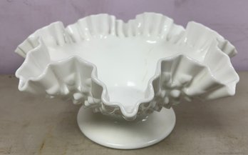 Fenton Hobnail Milk Glass Bowl