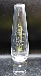 'change Cannot Change My Love No Time Impair' Glass Bud Vase
